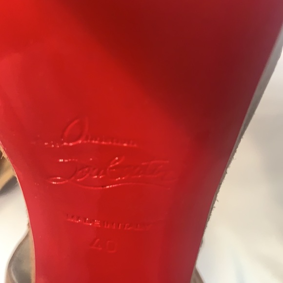 Christian Louboutin platform leather heels 40 - Picture 6 of 6